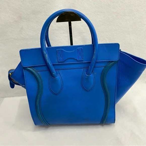 Celine Blue Luggage Tote - Picture 5 of 12